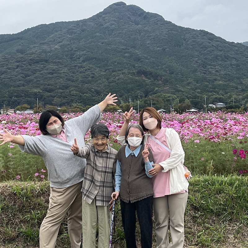 「やよいの風公園」にコスモス見学