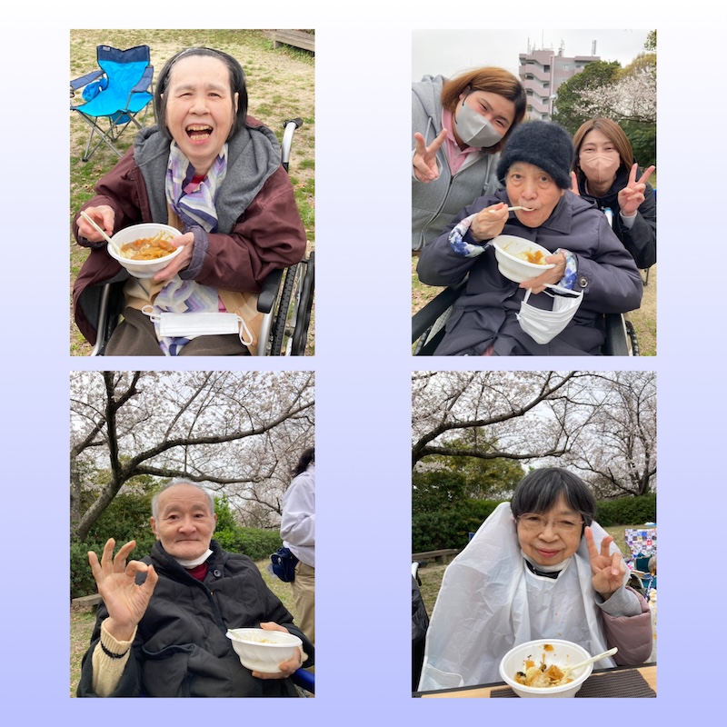 お花見の様子