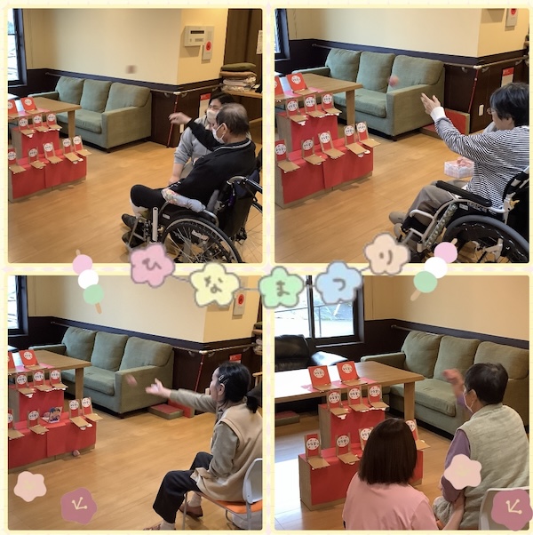 施設でのひな祭り🎎