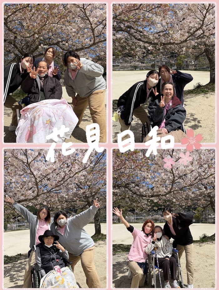 ゆいの皆さんとお花見