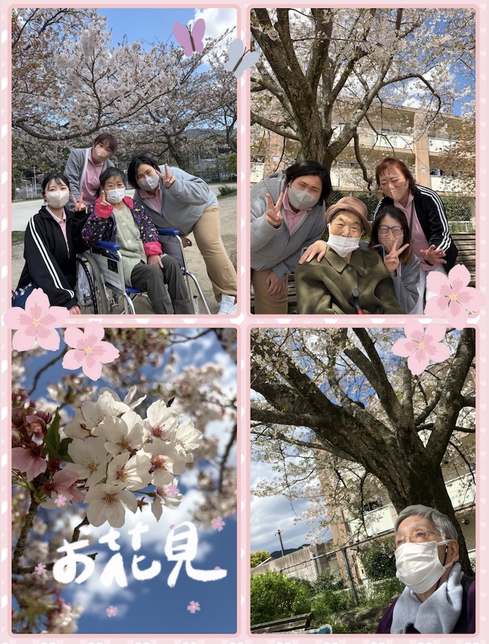 ゆいの皆さんとお花見