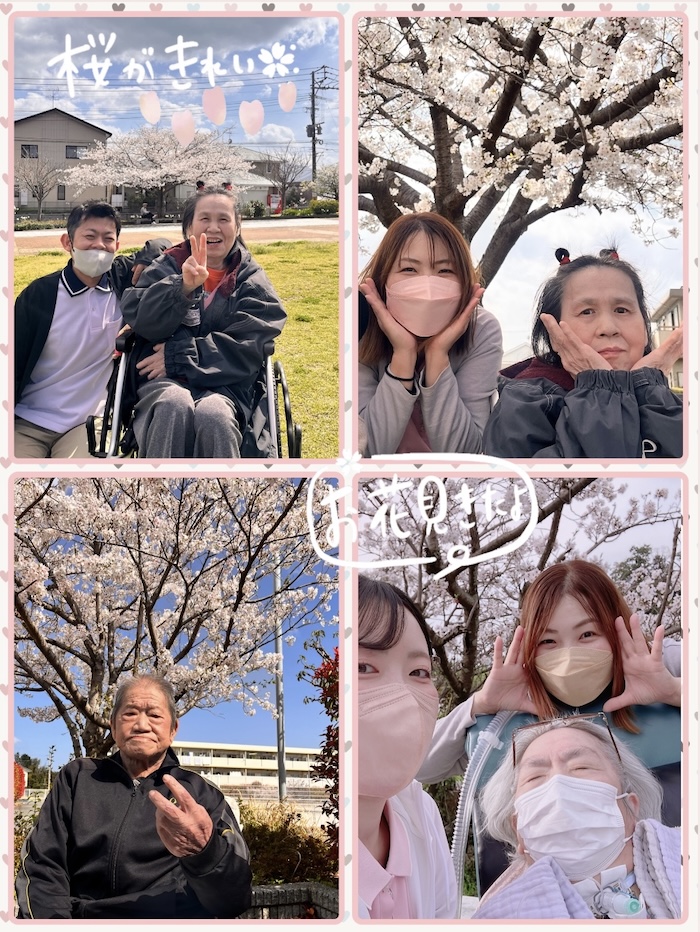 ゆいの皆さんとお花見