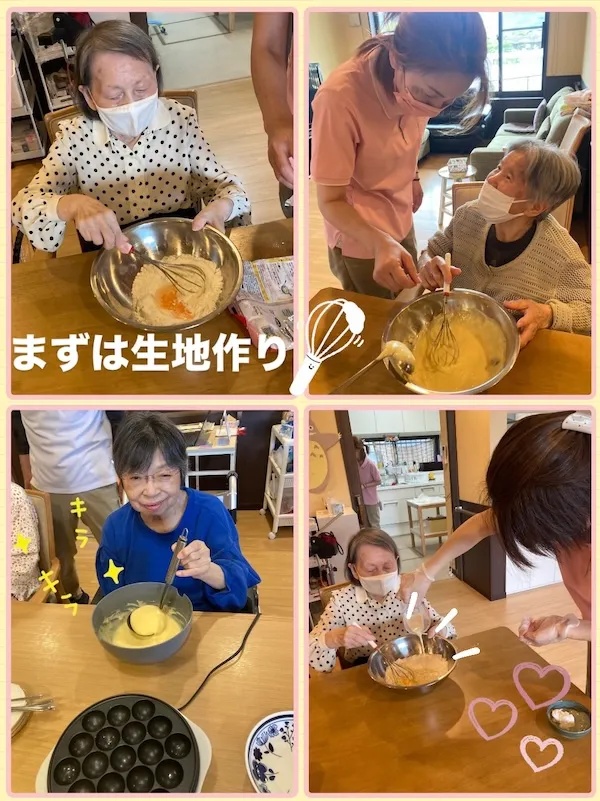 みなさんと一緒に“ベビーカステラ”を作りました