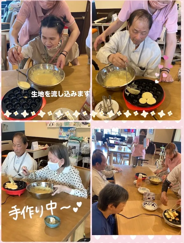 生地を流し込みます。